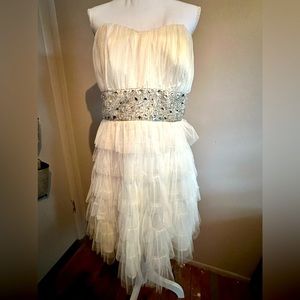 White dress with sequins